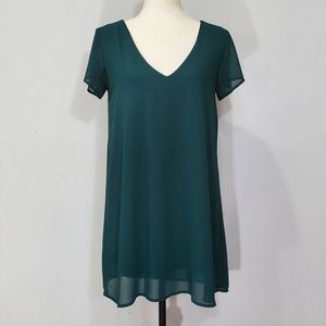 Lulus Green Freestyle Shift Dress